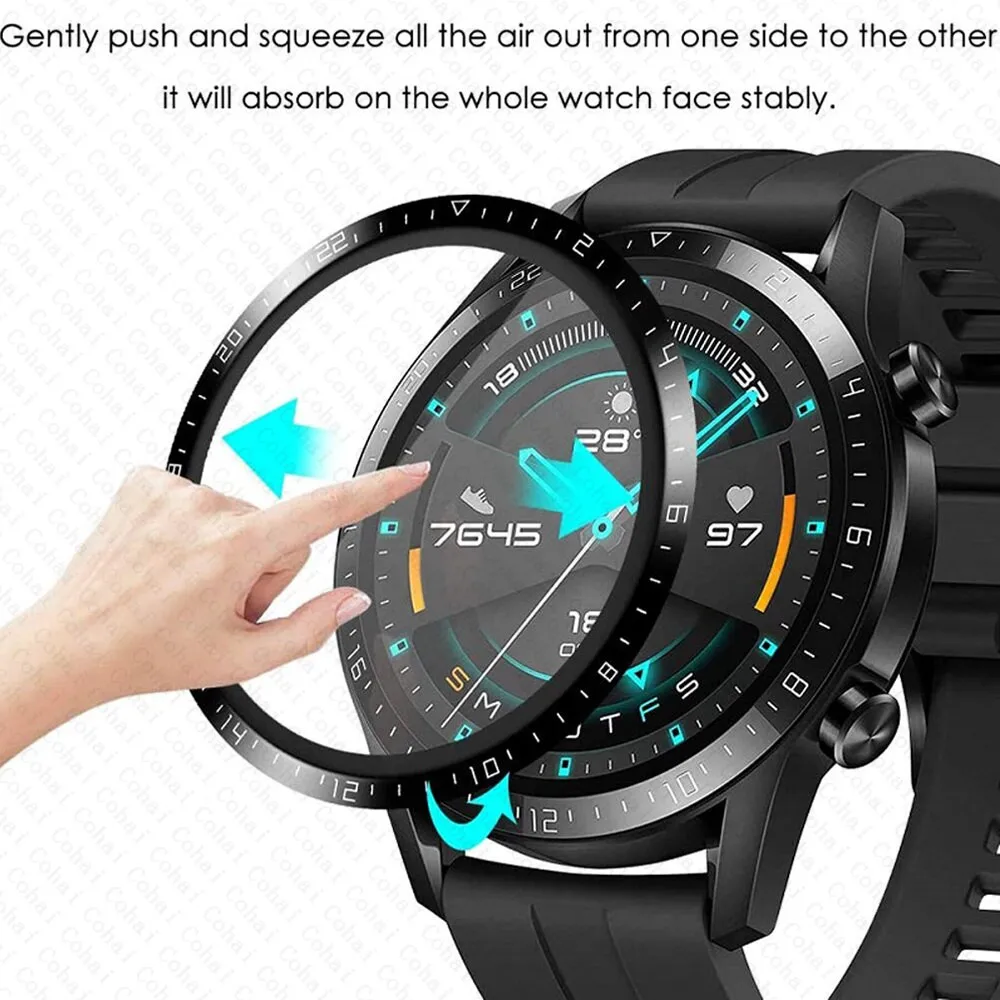 Curved Edge Screen - Huawei Watch GT2 Pro/GT3/GT 2/3 46MM用