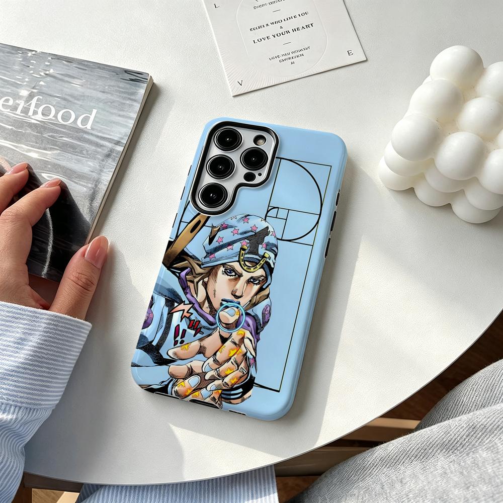 Samsung Galaxy S24 - ホットクールアニメ J-JOJO スティールボールラン スマホケース サムスンギャラクシー S25