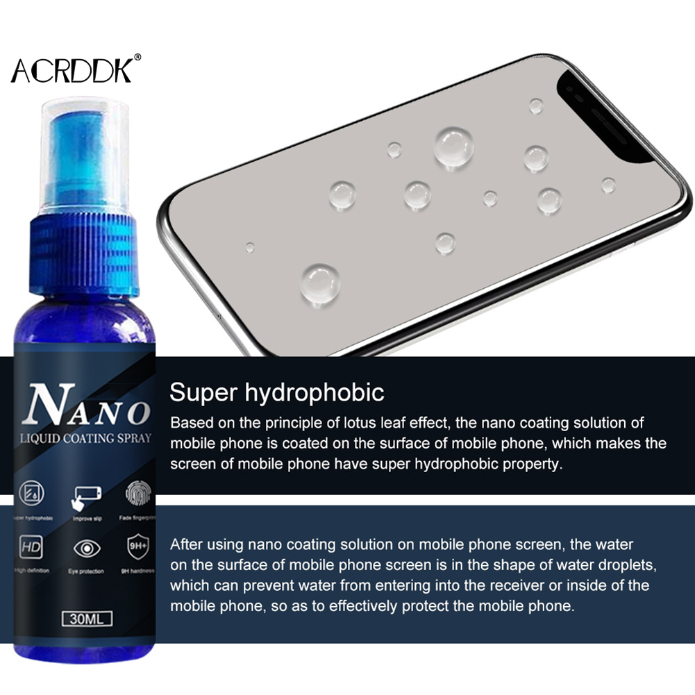 Oleophobic Coating Spray - モバイルスクリーンプロテクター,iPhone,Huawei,Xiaomi,iPhone Plus用ユニバーサルリキッドコーティング