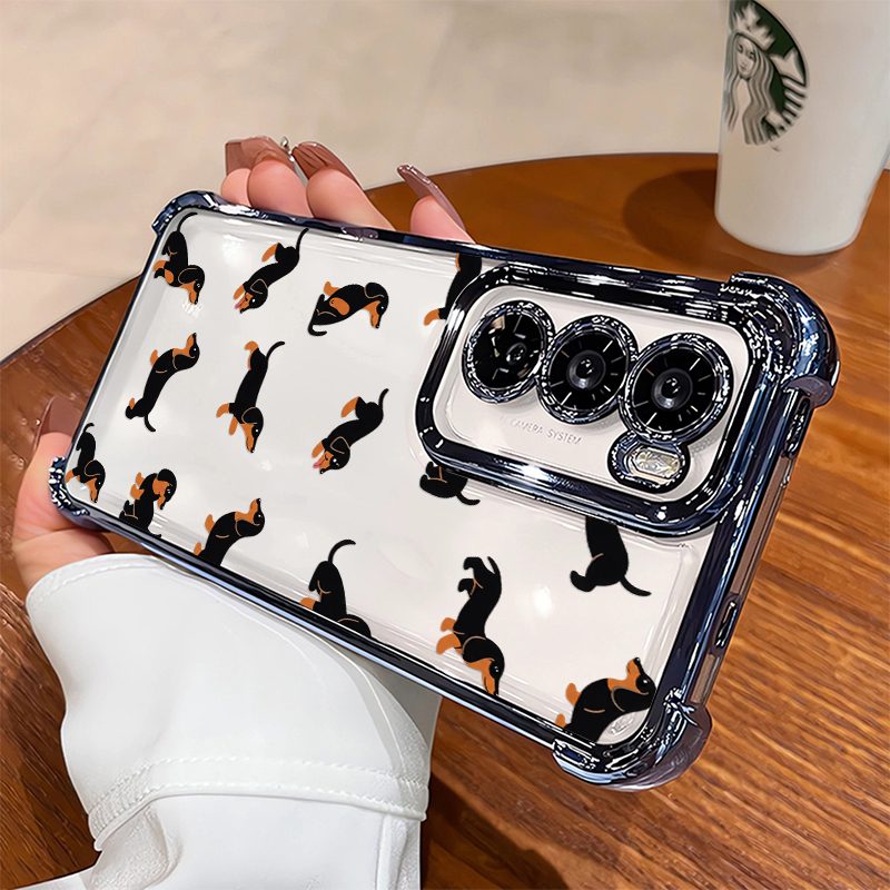 Oppo Reno 12 - 漫画ダックスフント柄のOPPO Reno 16 FS 15C 14