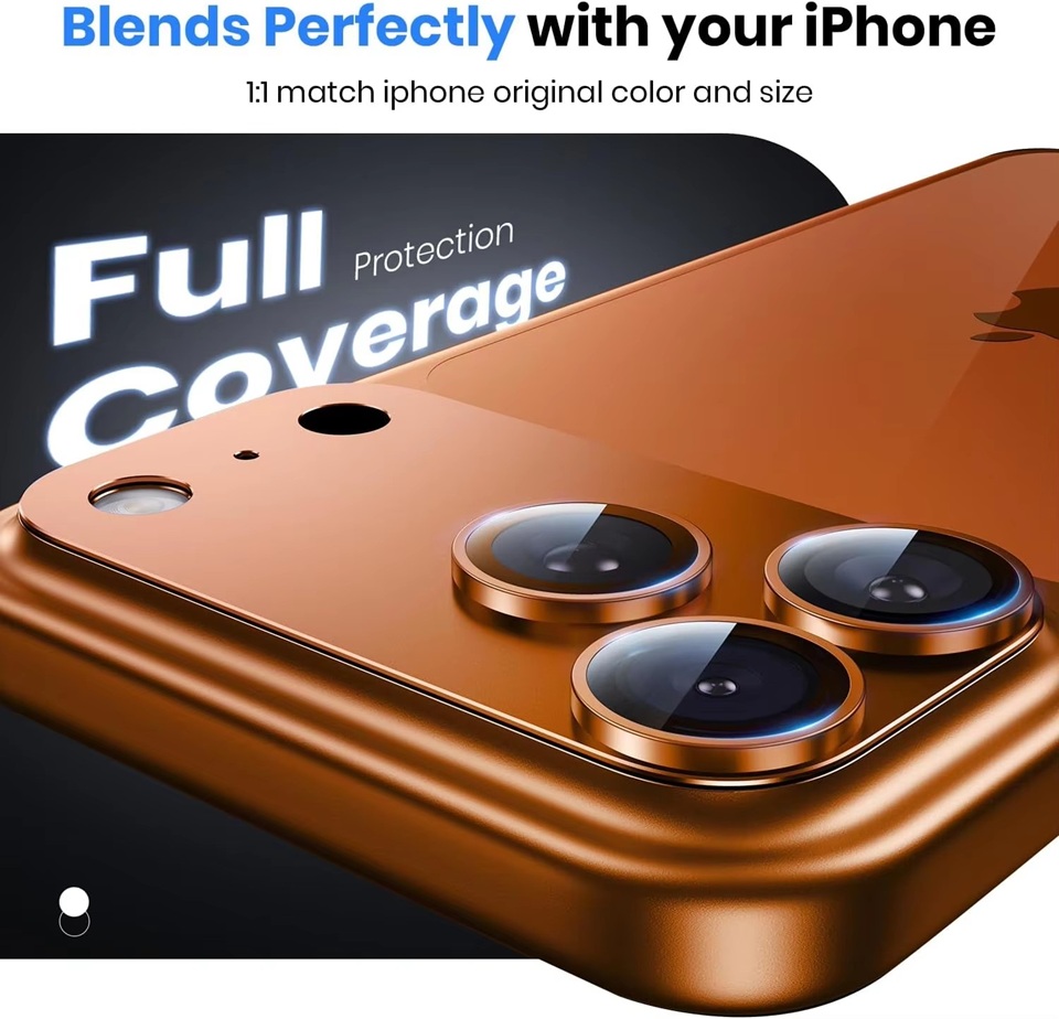 Phone 17 Pro Max用カメラレンズプロテクター  - Tempered Glass Screen 9H のレビューと価格