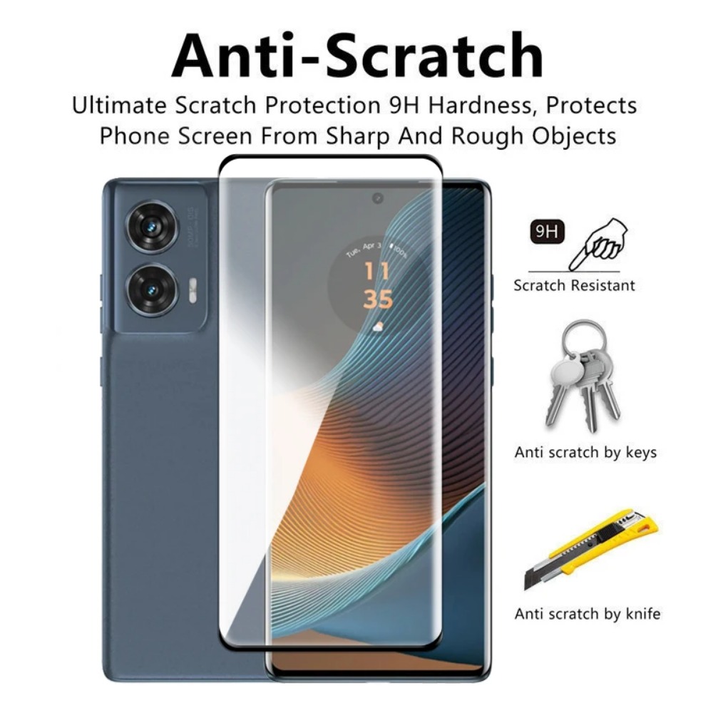 モトローラエッジ50フュージョン用強化ガラスフィルム,フルカ - Curved Edge Screen のレビューと価格