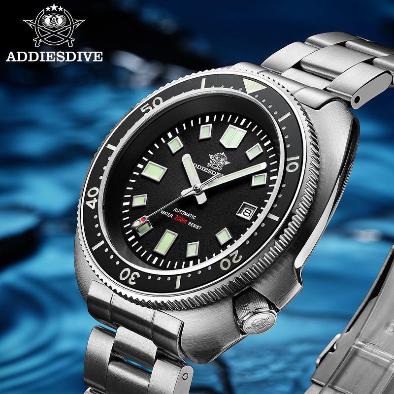 ADDIESDIVE AD2524 サファイア自動巻き時計  - Anti Blue Light Film のレビューと価格